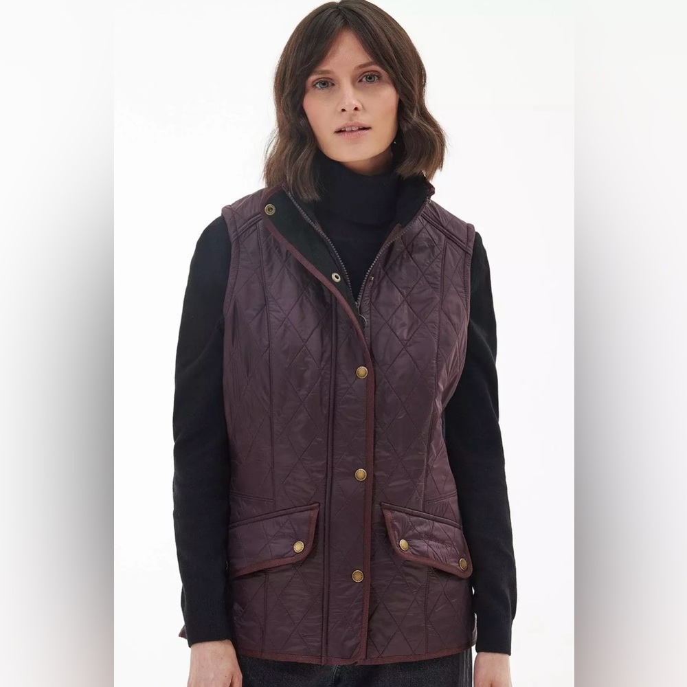 Barbour Women's Quilted Vest - Deep Purple